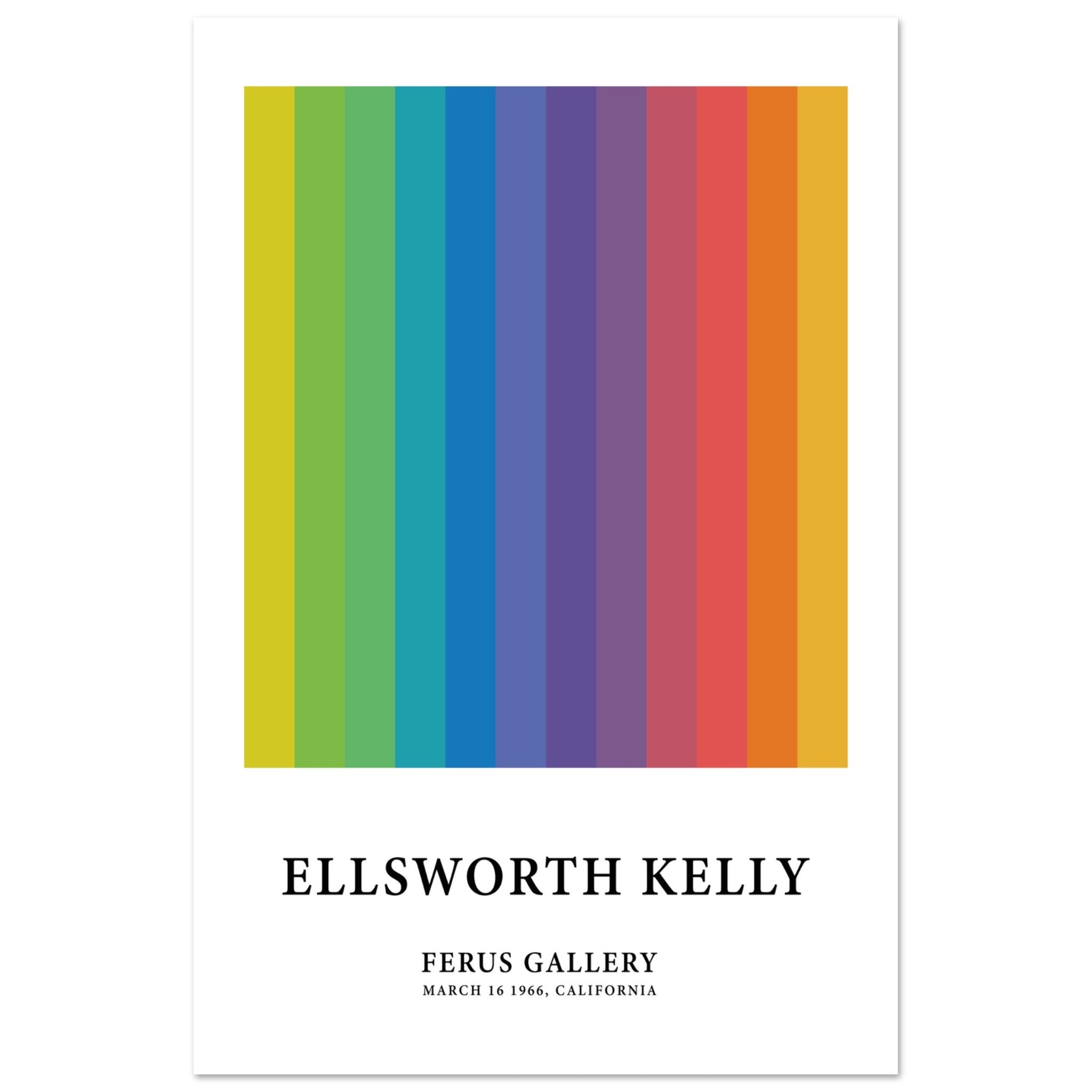 Ellsworth Kelly Inspired Print Colourful