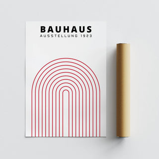 Minimalist original Bauhaus poster print for modern home decor
