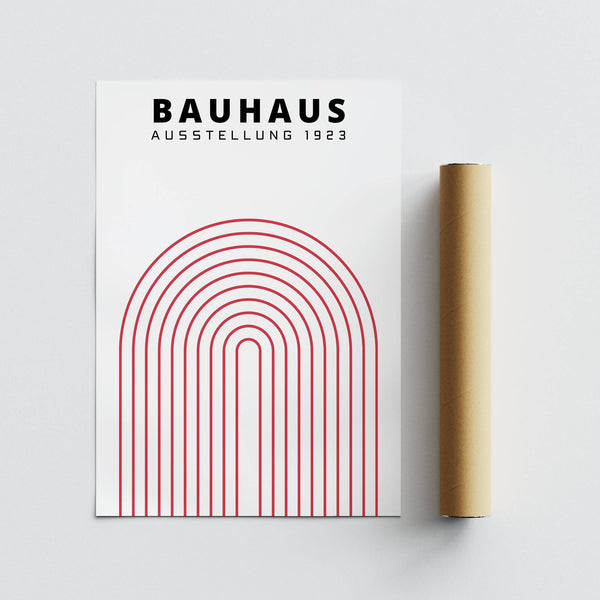 Minimalist original Bauhaus poster print for modern home decor