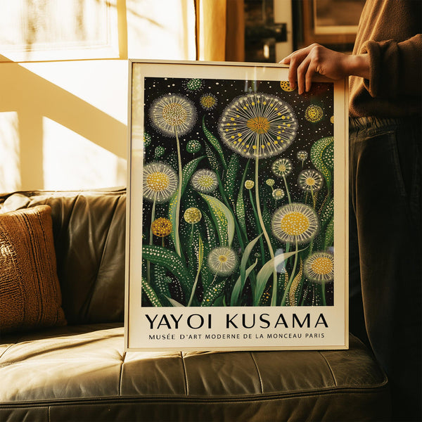 Contemporary botanical poster classified as modern floral wall art.