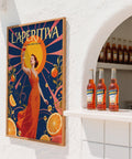 Aperol Spritz Gift artwork ideal for kitchen or bar décor.