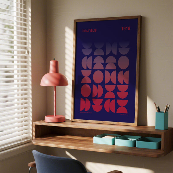 Bold and structured graphic design poster with grid-like composition.