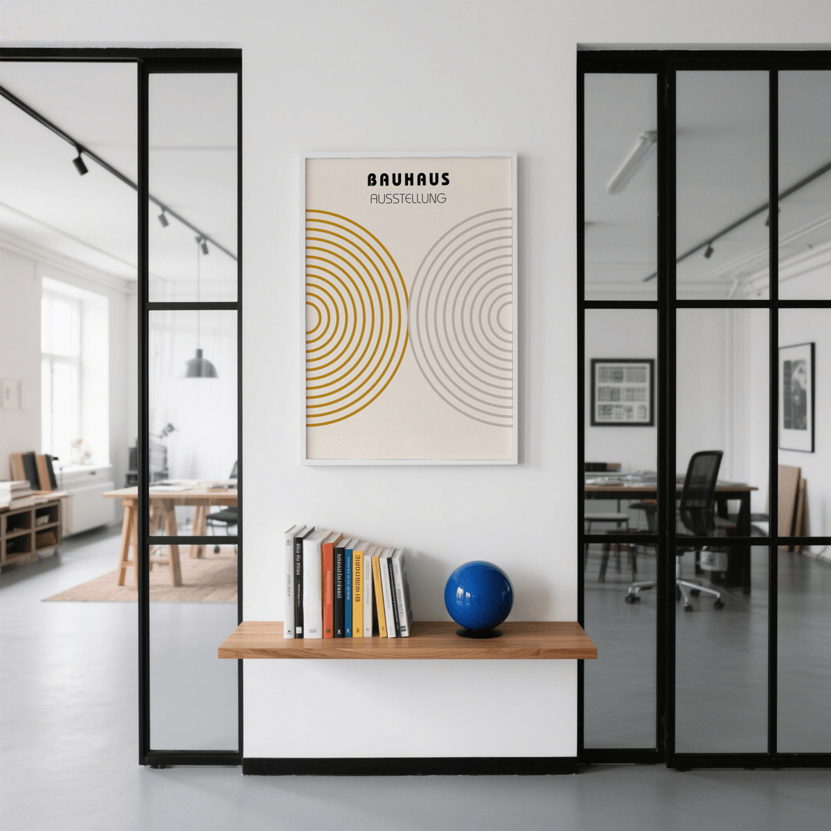 Minimalist Wall Decor featuring gray tones for calm bedroom atmosphere