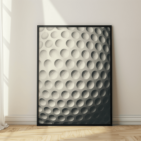 Detailed dimple texture poster showing circular pattern and soft shadows