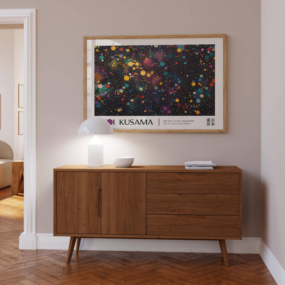 High-impact modern colorful wall art for creative spaces