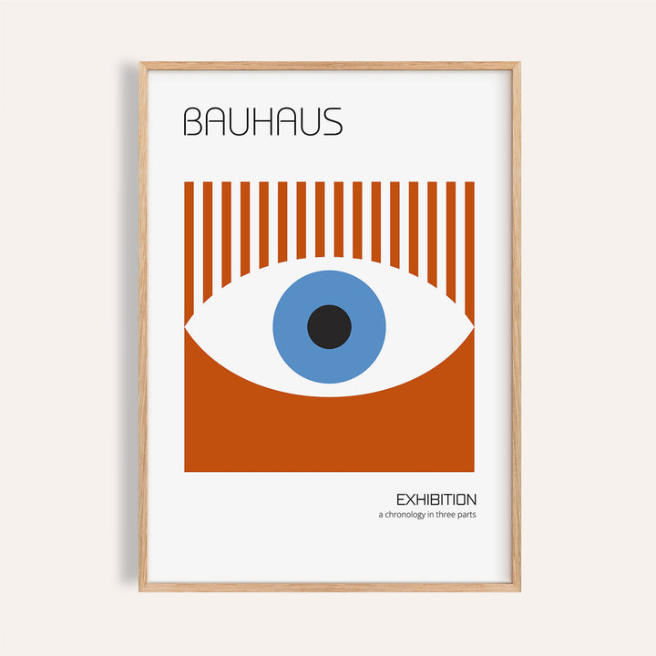 Bauhaus posters featuring geometric eye design