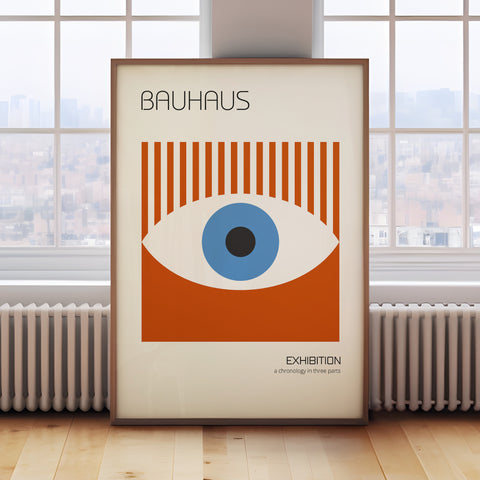 Bauhaus eye poster exhibition design
