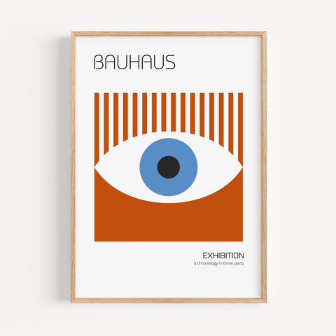 Bauhaus eye poster exhibition design
