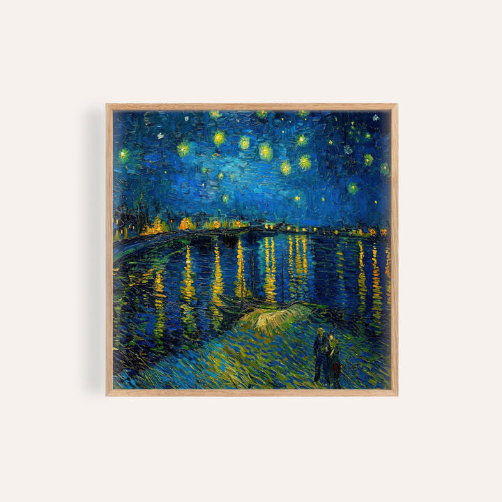 Impasto Wall Art blue yellow living room print