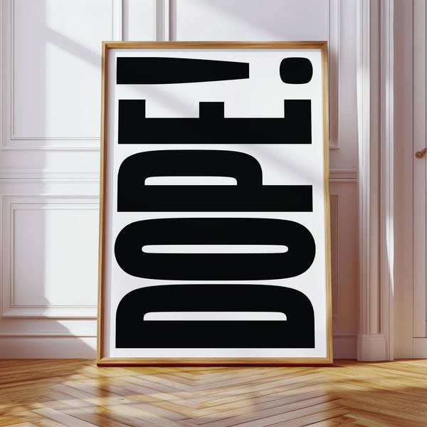 Modern big text poster perfect for stylish interiors