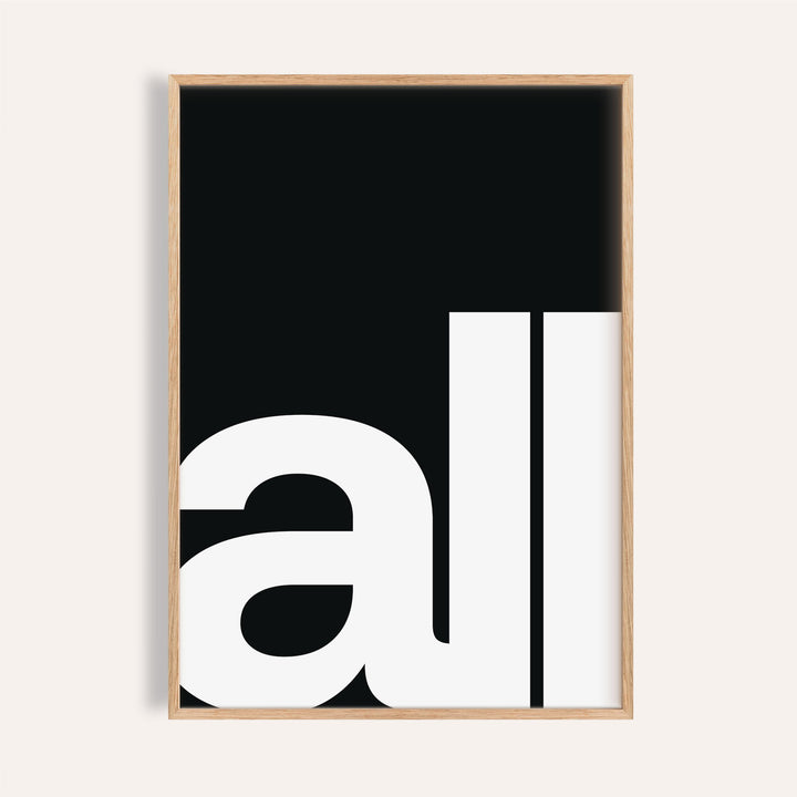 Typography Art Prints for office shelf