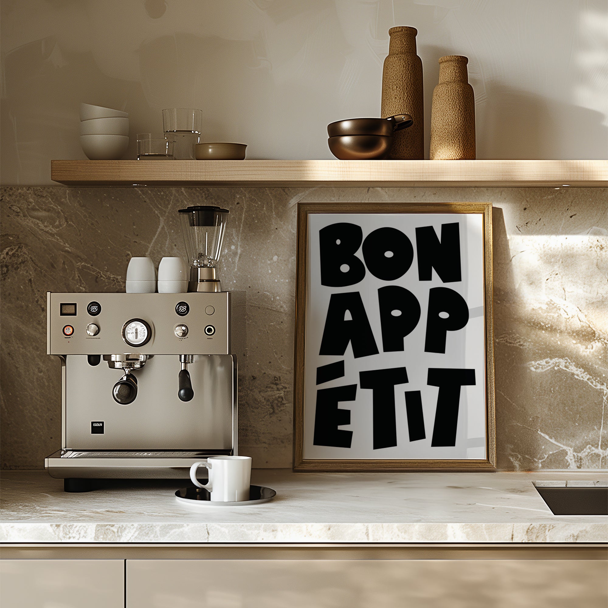 Bon Appetit Typography Art