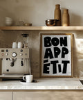 Bon Appétit kitchen wall art for modern home decor
