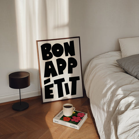 Bon Appétit kitchen wall art for modern home decor