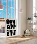 Elegant Bon Appétit wall poster for contemporary kitchens
