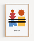 Vibrant Geometric Art Print for Office and Living Room