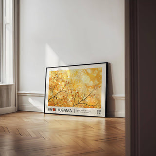 Elegant autumn-themed landscape poster for calm office interiors