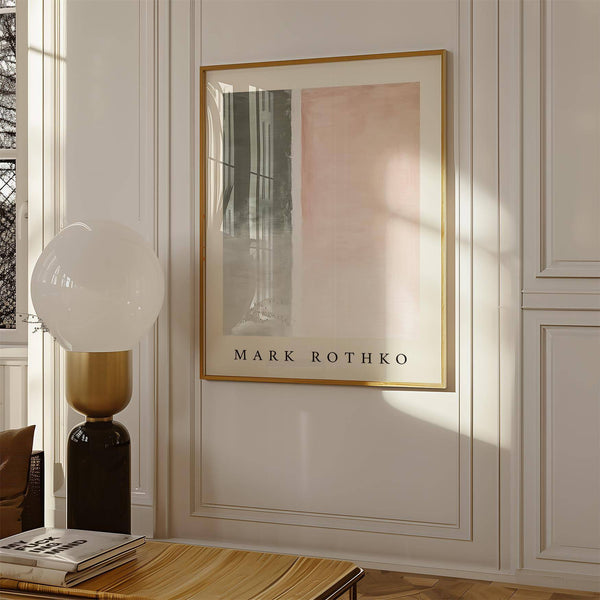 Subtle color field design in high-quality art wall painting