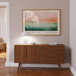 Rothko-inspired pastel colored wall art for minimalist interiors