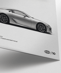 White Lexus Art Print car wall art for bedroom accent