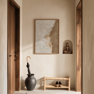Modern Home Decor art print, brown and beige hues, for modern nursery