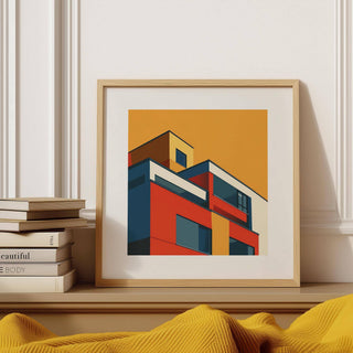 Retro-modern art for the office for creative professionals