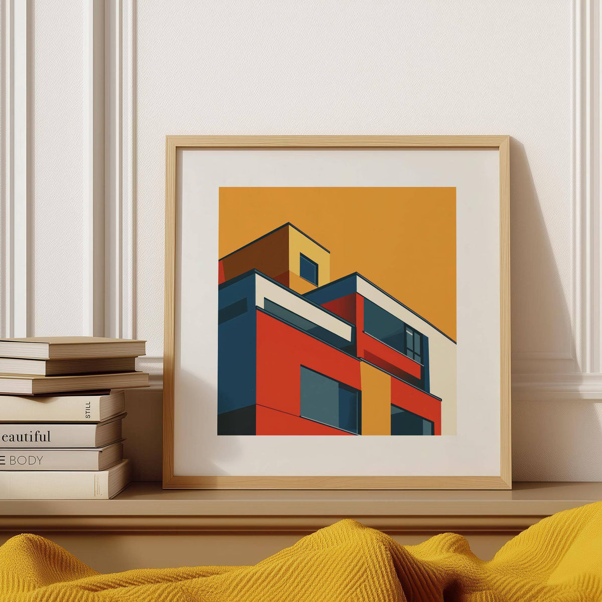 Retro-modern art for the office for creative professionals