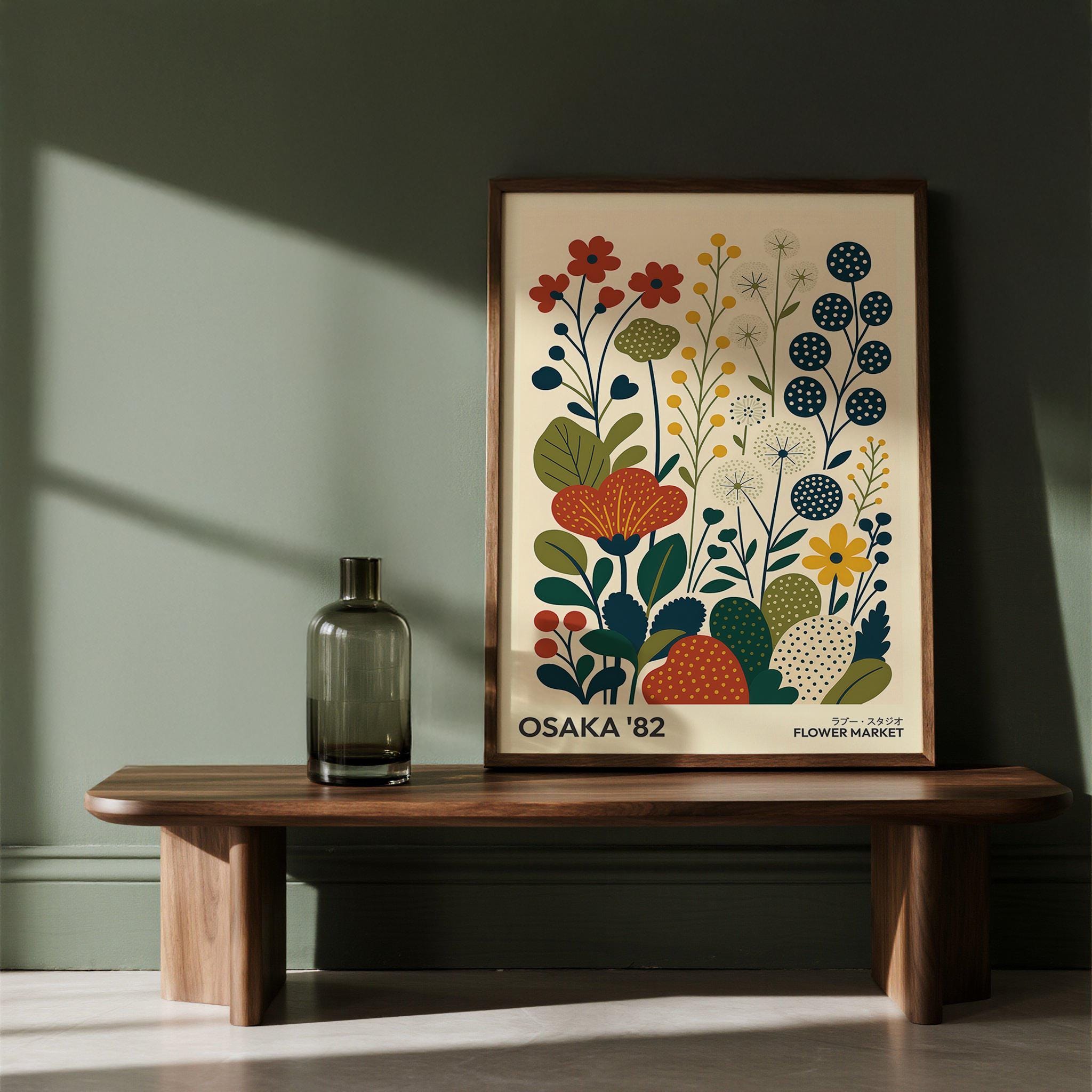 Nature Artwork | Osaka '82 Retro Floral Wall Print