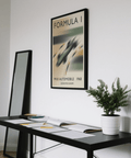 Typography-focused race poster print with GRAND PRIX EUROPE line at bottom
