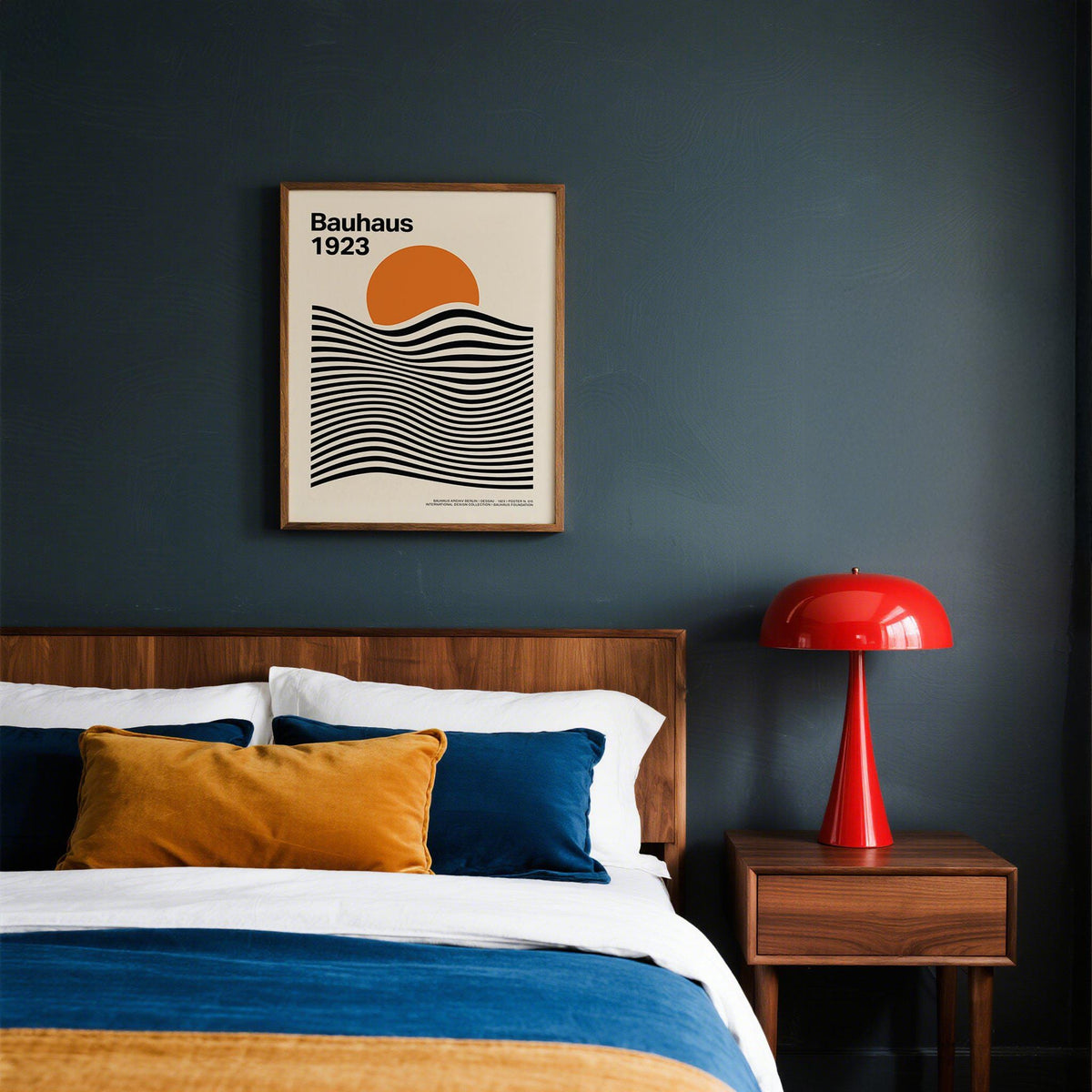 Sun and Mountain Wall Art for Scandinavian or modern decor lovers.