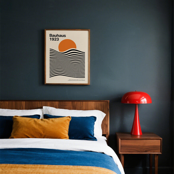 Sun and Mountain Wall Art for Scandinavian or modern decor lovers.