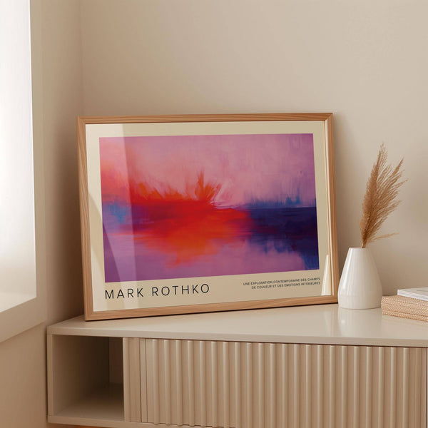 Expressive Mark Rothko Artwork with deep colours