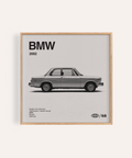 BMW Car Print art print in Black and White for living room decor