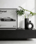 Automotive themed Enzo Ferrari Print for game room wall art