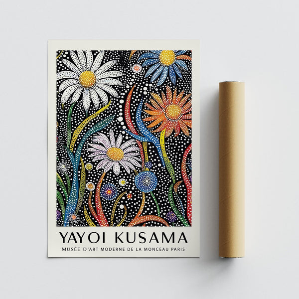 Floral Prints for Framing showing abstract garden design in multicolored tones.