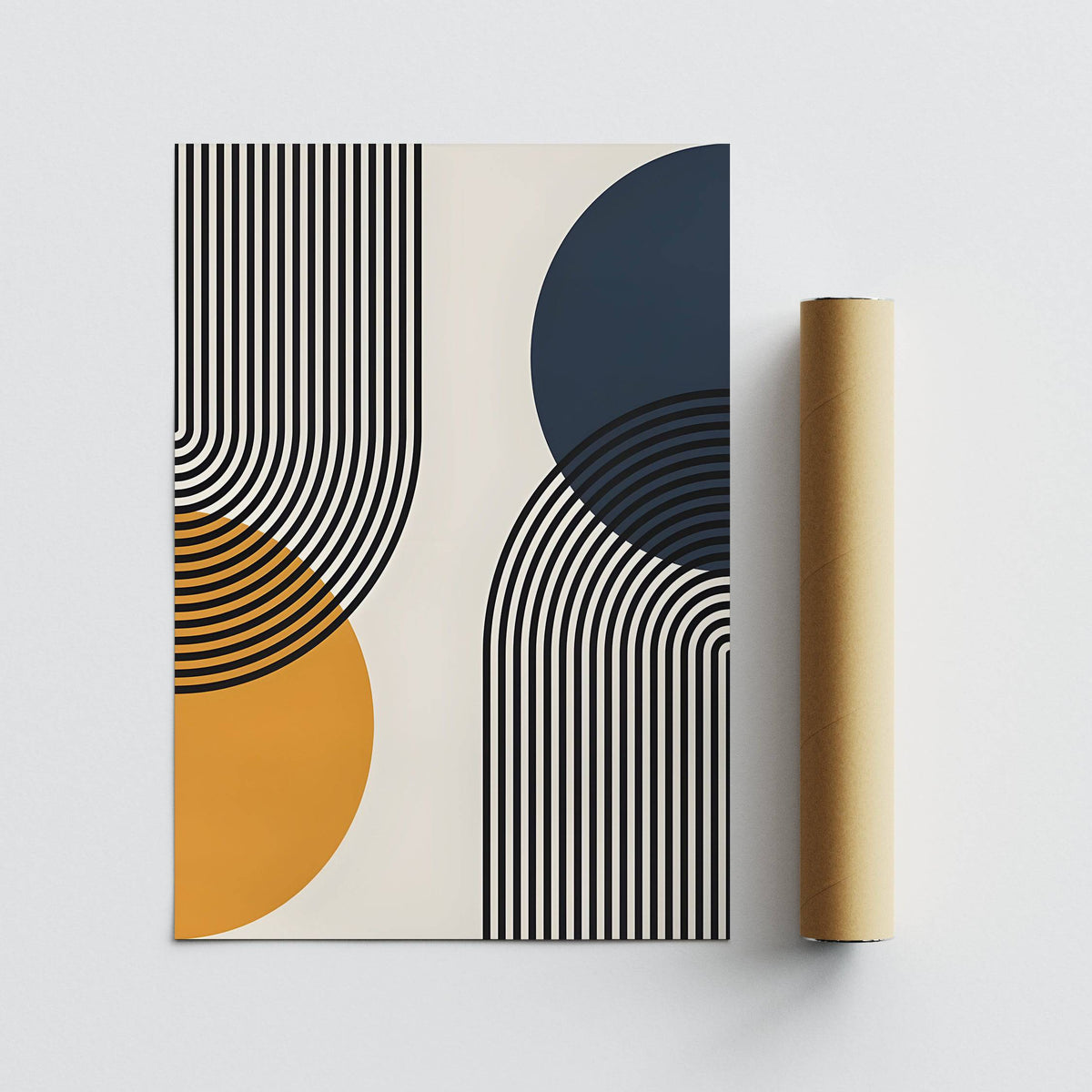 Minimalist Modern Bauhaus Art for modern interiors