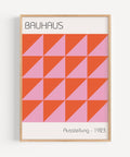 Retro-inspired Bauhaus geometric print for vibrant decor
