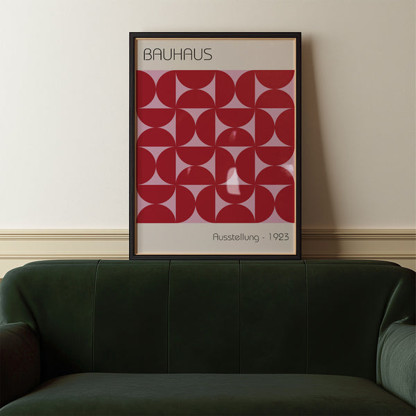 High-quality Bauhaus artworks in mid-century modern style