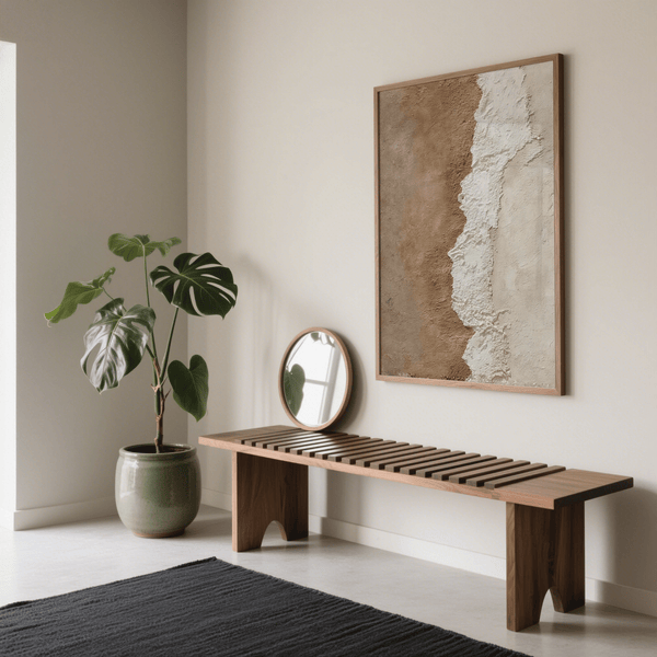 Contemporary Textured Art Print wall art for home office in Beige