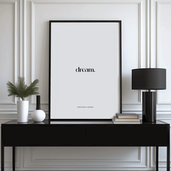 Personalised Quote Poster featuring Black and White for nursery wall