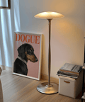 Stylish Pet Wall Art, perfect for a pink-accented home office décor print