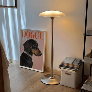 Stylish Pet Wall Art, perfect for a pink-accented home office décor print