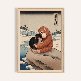 Punch Monkey | Viral Snow Monkey Poster Print