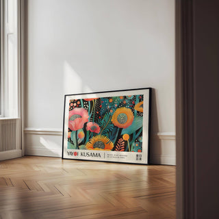 Oversized flower motifs in floral wall art suited for modern interiors

