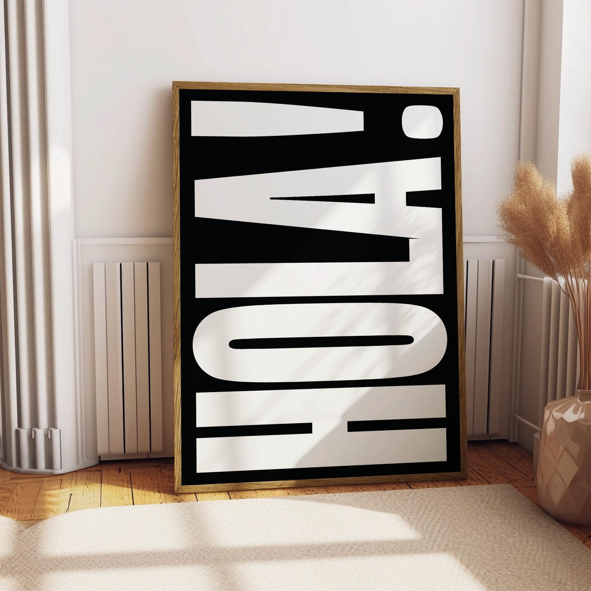 Elegant posters with typography ideal for adding sophistication to interiors