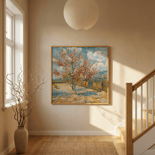 Spring Tree Art Print showcasing Beige and Multicolored details in entryway
