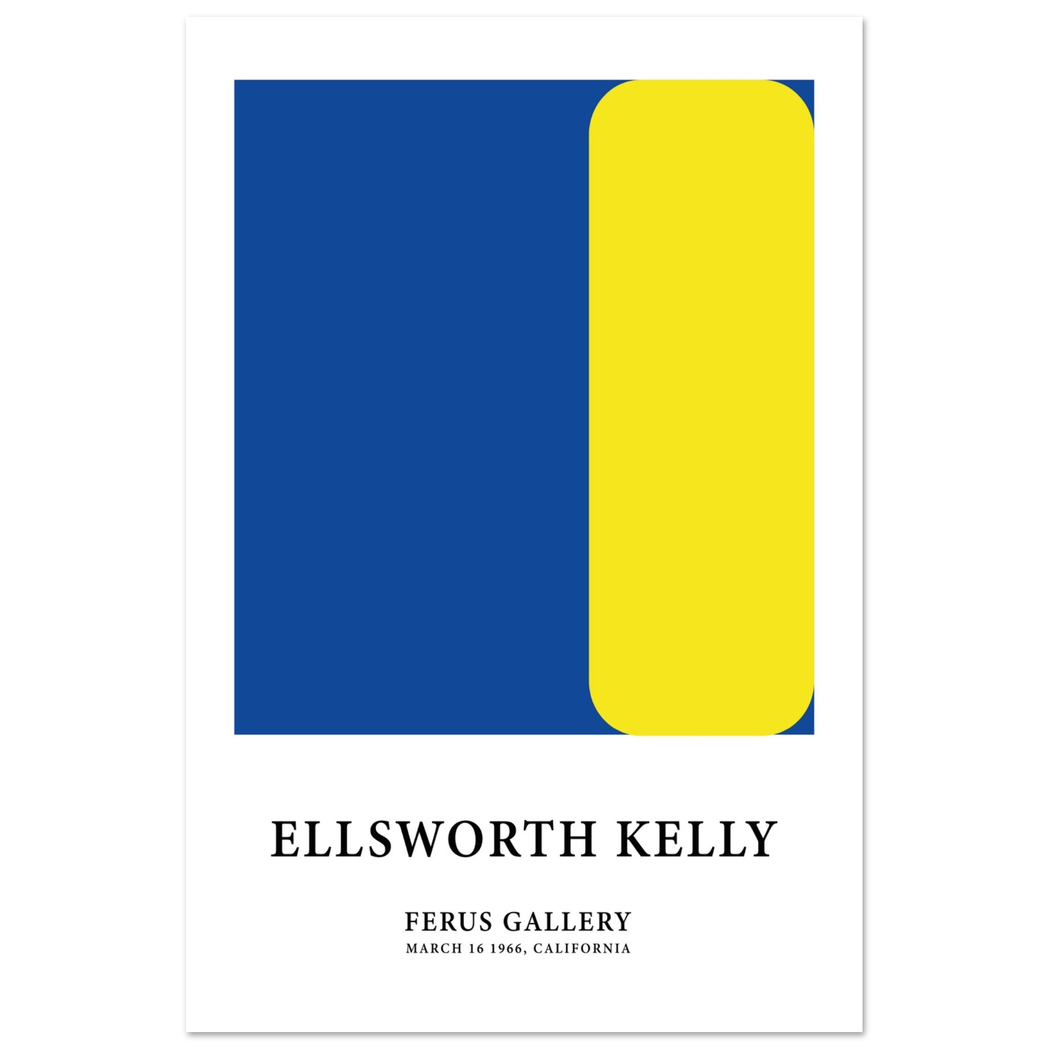 Ellsworth Kelly Yellow Blue Print