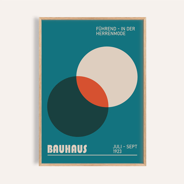 Teal and orange modern office wall art print for professional spaces