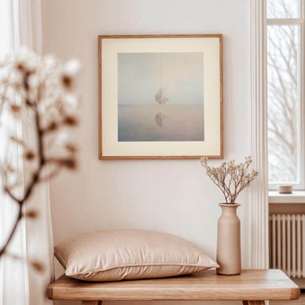 Meditative modern artwork perfect for serene and calming interiors