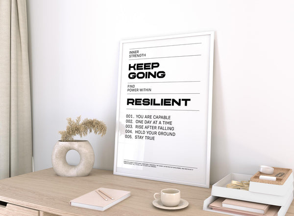 Quote poster designed for healing, encouragement, and quiet strength.